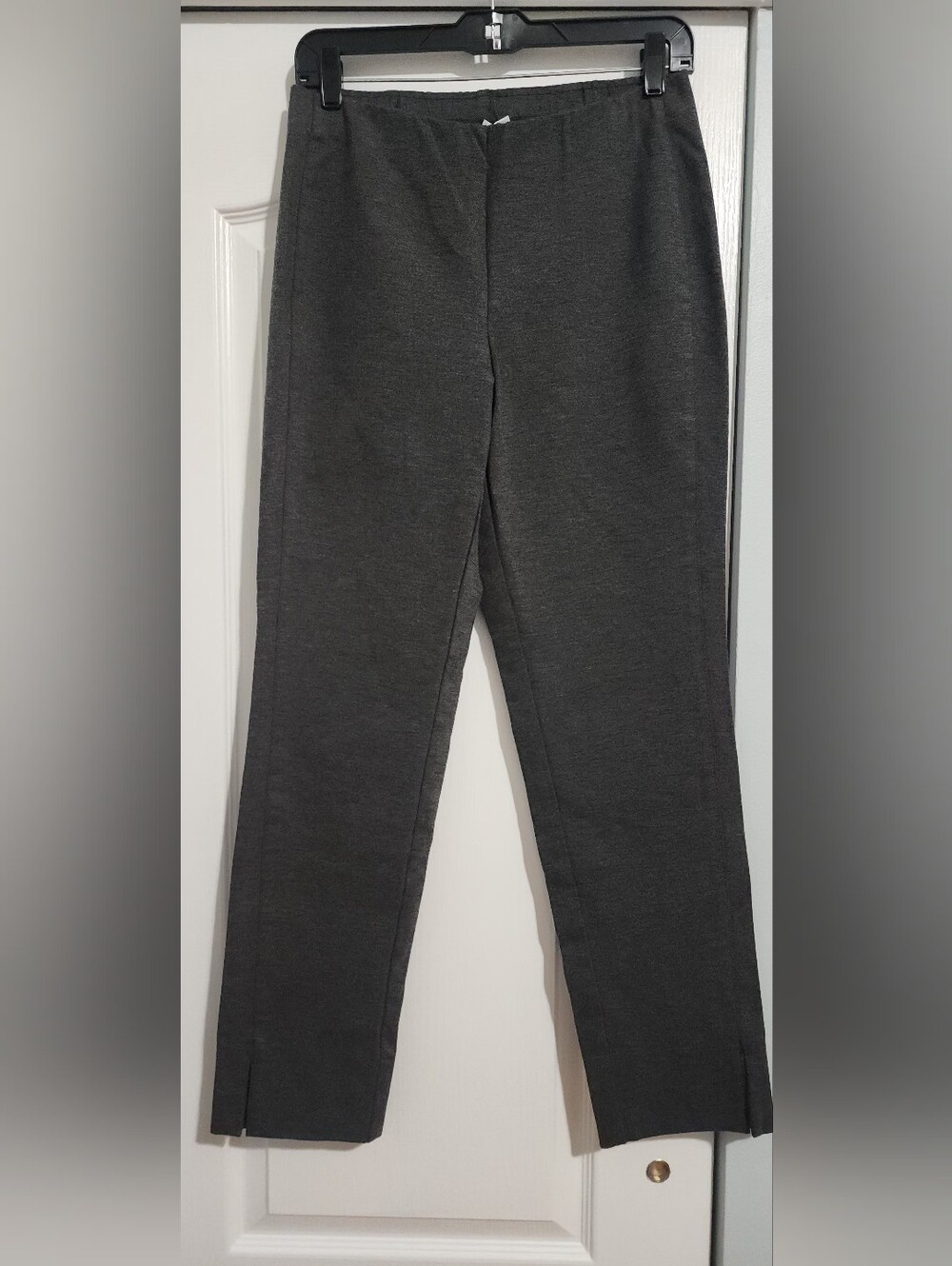 J. Jill Dark Charcoal Ponte Pull-On Trousers
